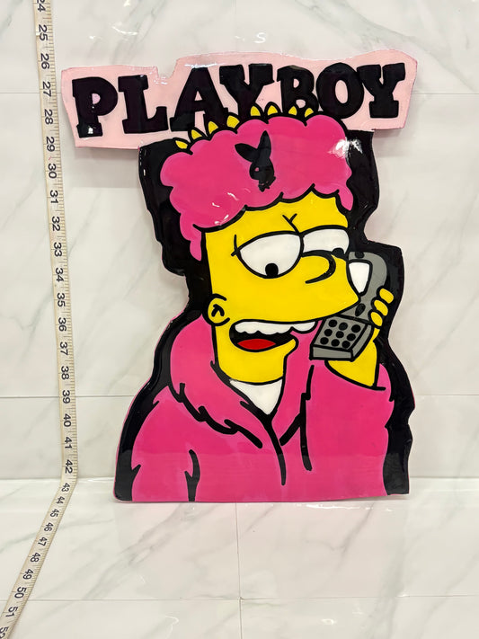 Bart Simpson Playboy Cutout